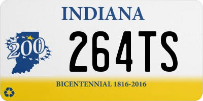 IN license plate 264TS