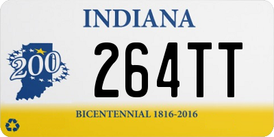 IN license plate 264TT