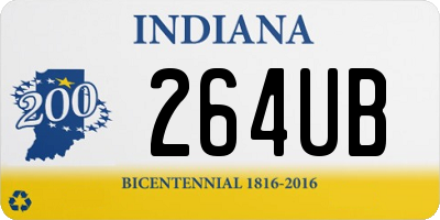 IN license plate 264UB