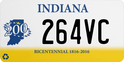 IN license plate 264VC