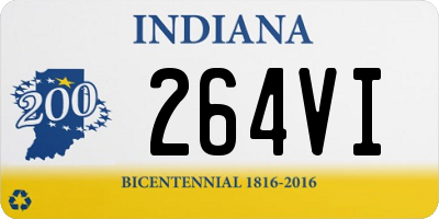 IN license plate 264VI