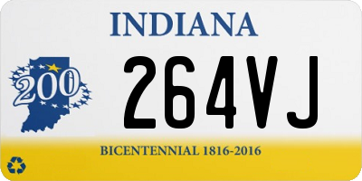 IN license plate 264VJ