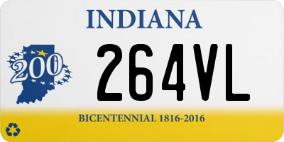 IN license plate 264VL