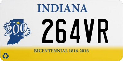 IN license plate 264VR