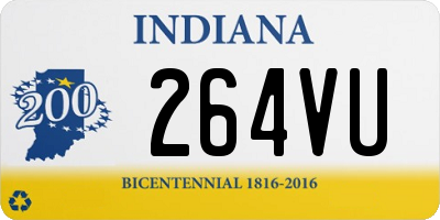 IN license plate 264VU