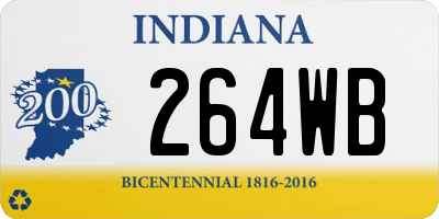 IN license plate 264WB