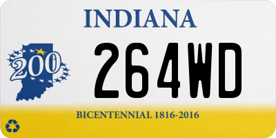 IN license plate 264WD