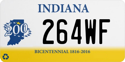 IN license plate 264WF