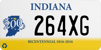 IN license plate 264XG