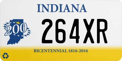 IN license plate 264XR