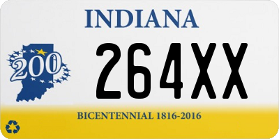 IN license plate 264XX