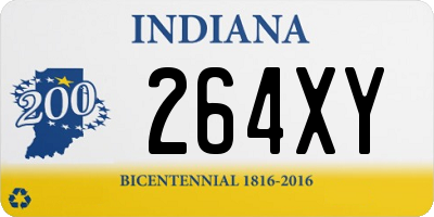 IN license plate 264XY