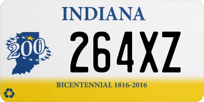 IN license plate 264XZ