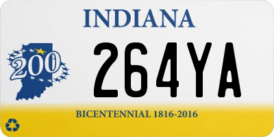 IN license plate 264YA