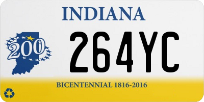 IN license plate 264YC