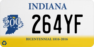 IN license plate 264YF