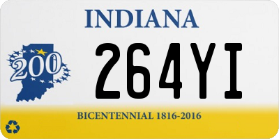 IN license plate 264YI