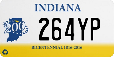 IN license plate 264YP