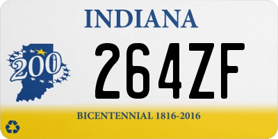 IN license plate 264ZF