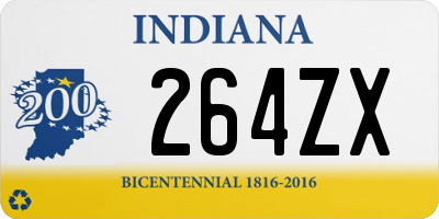 IN license plate 264ZX