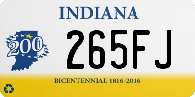 IN license plate 265FJ