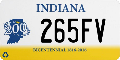 IN license plate 265FV