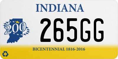 IN license plate 265GG