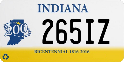 IN license plate 265IZ