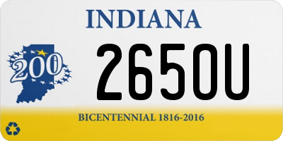 IN license plate 265OU