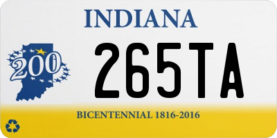 IN license plate 265TA