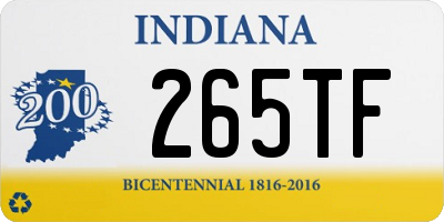 IN license plate 265TF