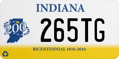 IN license plate 265TG