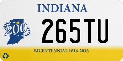 IN license plate 265TU