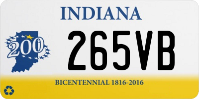 IN license plate 265VB