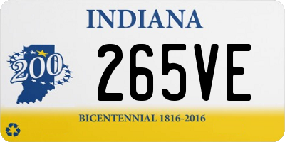 IN license plate 265VE