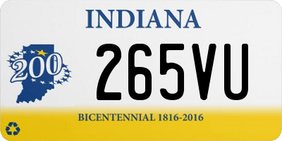 IN license plate 265VU