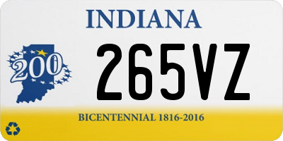 IN license plate 265VZ