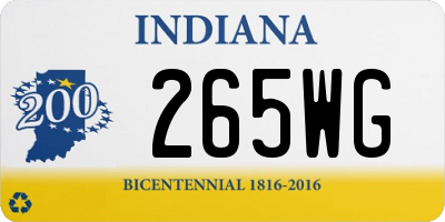 IN license plate 265WG