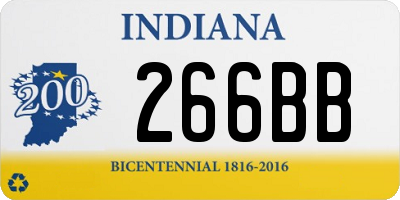 IN license plate 266BB
