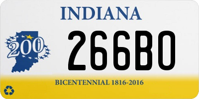 IN license plate 266BO