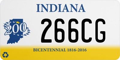 IN license plate 266CG