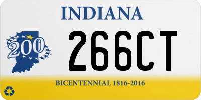 IN license plate 266CT