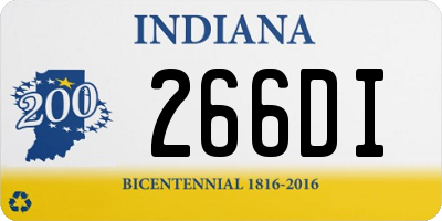 IN license plate 266DI