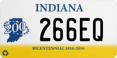 IN license plate 266EQ