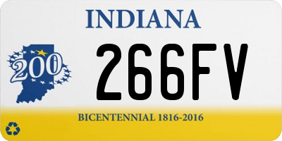 IN license plate 266FV