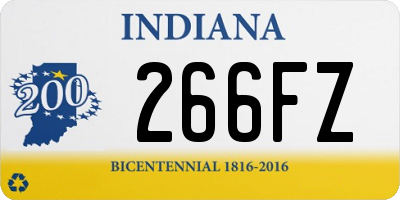 IN license plate 266FZ