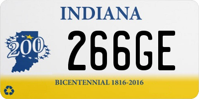 IN license plate 266GE