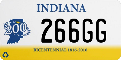 IN license plate 266GG