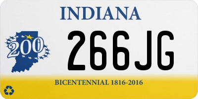 IN license plate 266JG