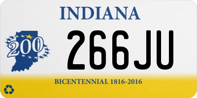 IN license plate 266JU